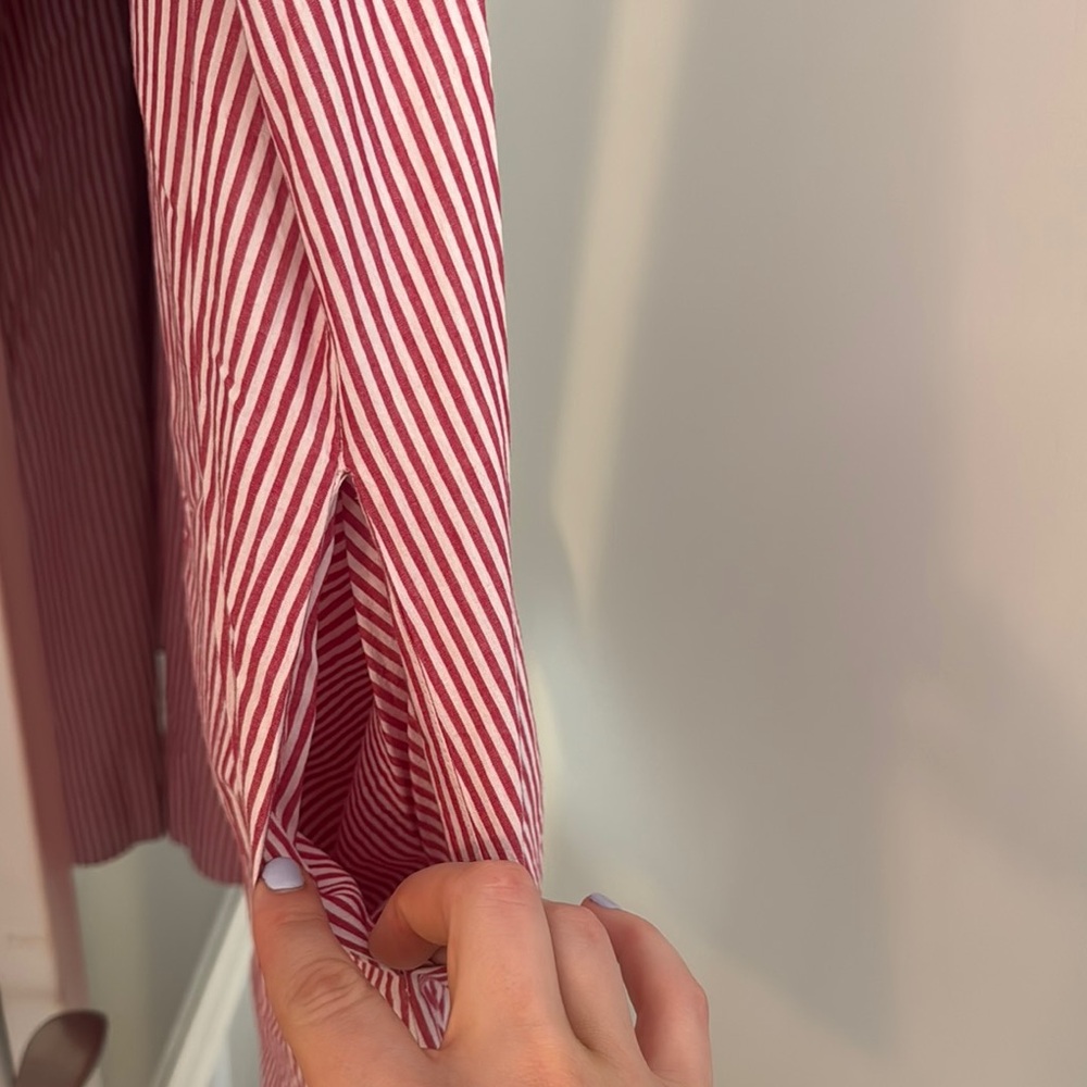 Striped Red Ruffle dress - Picture 5 of 5